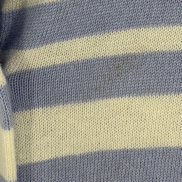 Lord & Taylor Womens Periwinkle Striped Button Up Cardigan X-Large Preppy - Picture 5 of 10